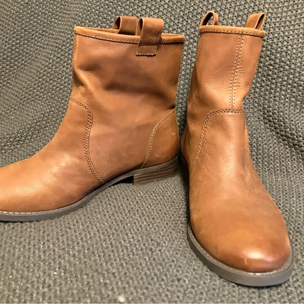 Sole Society Brown Leather Ankle Booties